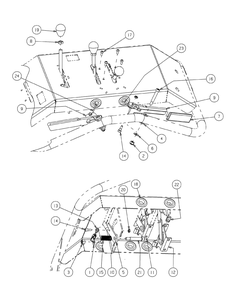 Control Assembly Diagram and Parts List for 56A34DT2 750-XP Cub Cadet Lawn Mower